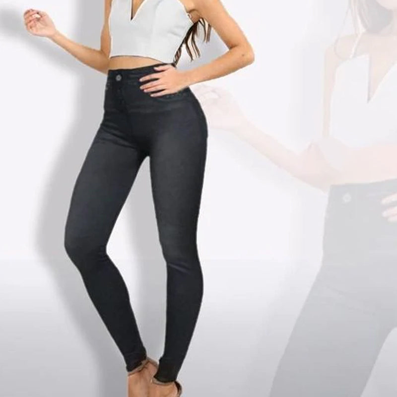 Stretch Jeans mit hoher Taille