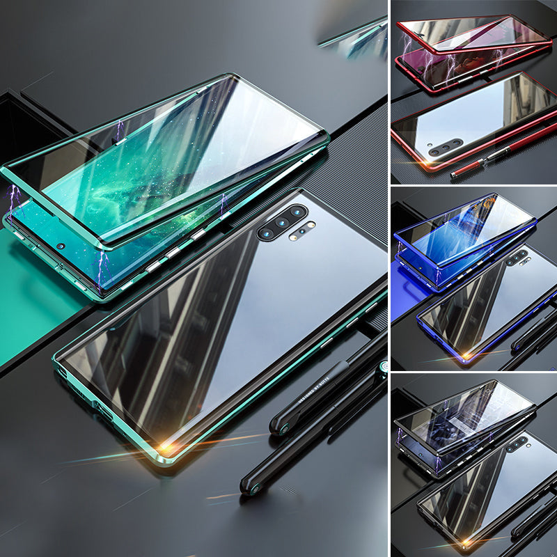 Samsung magnetische gehärtete Glas-Doppelseitige Handyhülle