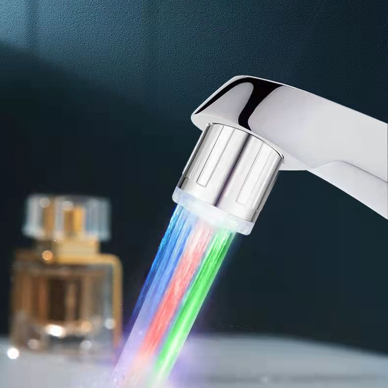 Temperature controlled colour changing taps