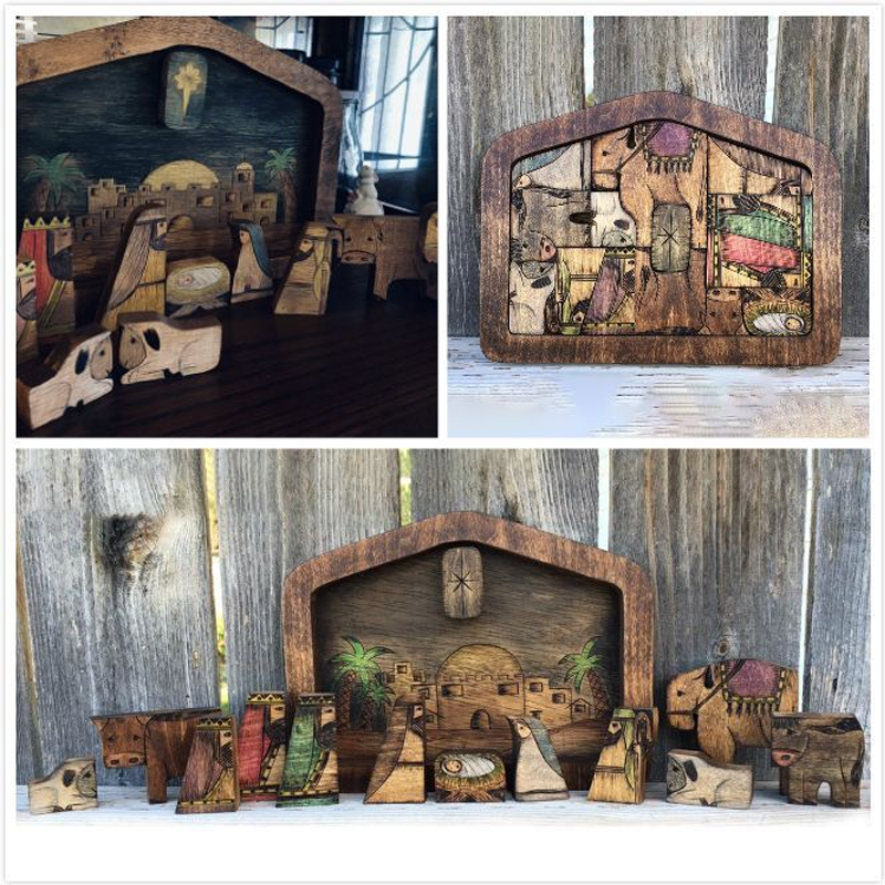 Holz Jesus-Puzzle Set