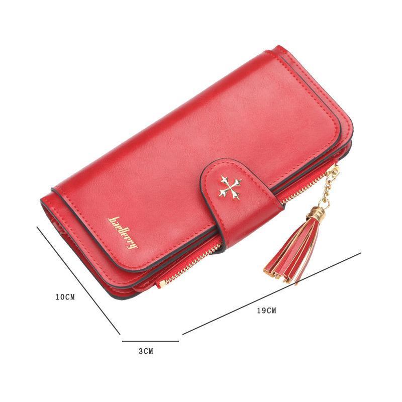 Quaste Design Schnalle große Kapazität lange Brieftasche