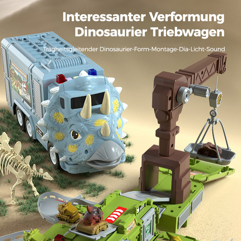Interessanter Verformung Dinosaurier Triebwagen
