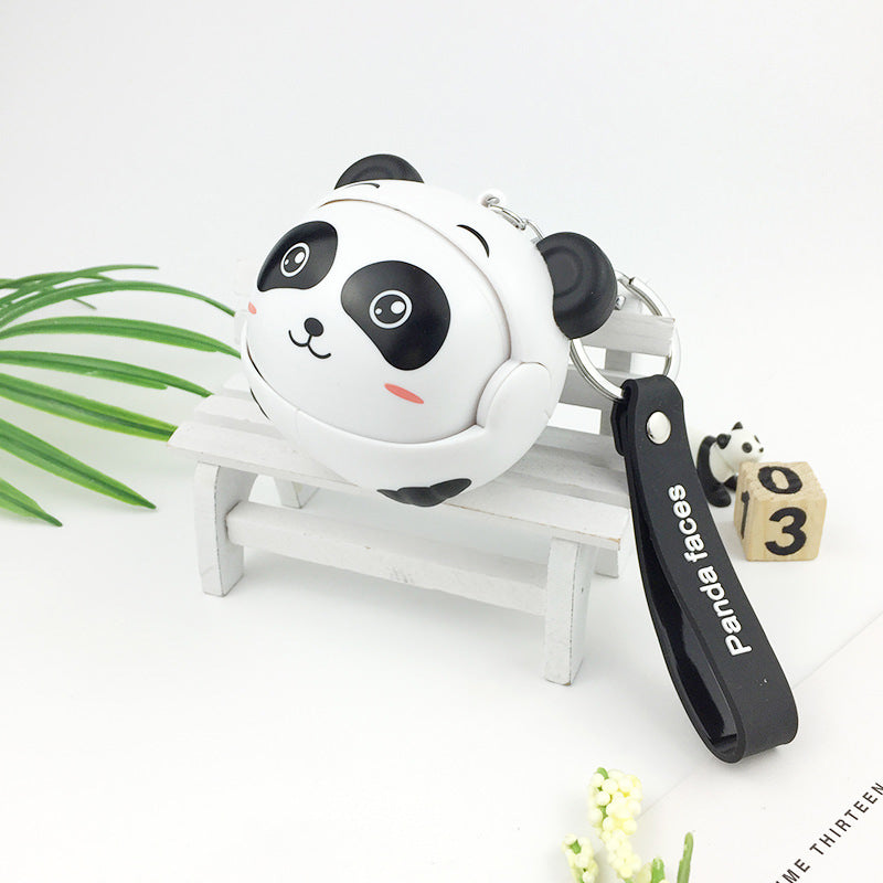 Süßer gesichtsveränderbarer Panda-Schlüsselanhänger