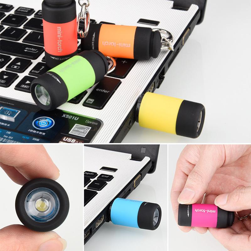 USB starke licht tragbare LED-Taschenlampe