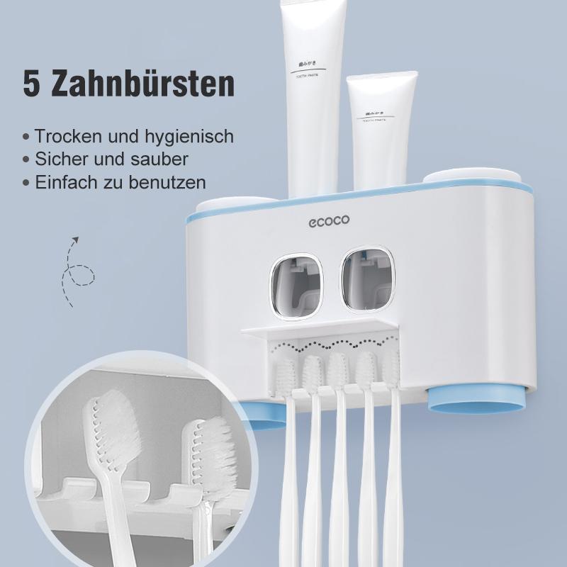 Automatischer Zahnbürstenhalter und Zahnpastaspender Set